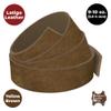 ELW 9-10 oz (3.6-4mm) Latigo Leather Belt Grade Straps & Strips | Size: 0.5"x72" (1.27 x 183cm) | Yellow Brown | Full Grain Cowhide, Heavy Duty Holsters, Sheathes, Saddle, Guitar Straps, DIY Crafts view 4