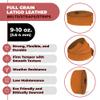 ELW 9-10 oz (3.6-4mm) Latigo Leather Belt Grade Straps & Strips | Size: 1.75"x50" (4.45 x 127cm) | Bright Yellow Brown | Full Grain Cowhide, Heavy Duty Holsters, Harness, Saddle, Guitar, DIY Crafts view 2