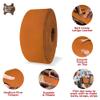 ELW 9-10 oz (3.6-4mm) Latigo Leather Belt Grade Straps & Strips | Size: 1.75"x50" (4.45 x 127cm) | Bright Yellow Brown | Full Grain Cowhide, Heavy Duty Holsters, Harness, Saddle, Guitar, DIY Crafts view 3