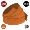 ELW 9-10 oz (3.6-4mm) Latigo Leather Belt Grade Straps & Strips | Size: 1.75"x50" (4.45 x 127cm) | Bright Yellow Brown | Full Grain Cowhide, Heavy Duty Holsters, Harness, Saddle, Guitar, DIY Crafts view 4