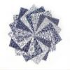 96Pcs Navy White Basics Pre Cut Charm Pack 5In Squares Cotton Fabric Quilt view 1