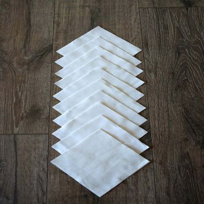 102Pcs White On White Pre Cut Charm Pack 5 in Squares Cotton Fabric Quilt