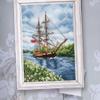 RTO Cross Stitch Embroidery Kits for Adults Sea Theme - with The Flavour of Salt, Wind and Sun 12.5x19cm/4.9x7.5 16CT view 2