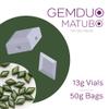 Matubo Czech Gemduo 2-Hole, Crystal Orange Luster, 50g view 3