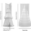 TOPYS 2Pcs Christmas Tree Silicone Molds, 3D Candle Molds for Candle Making, Folding Cone Tree, Rotating Cone Tree Shaped Silicone Mold for DIY Wax Candle Soap Art Craft Home Decor view 2