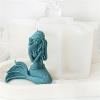 LIANXUE Mermaid Candle Mold Silicone Mould DIY Shell Conch Soap Resin Plaster Making Tool Goddess Chocolate Mold for Home Decor Silicone view 3