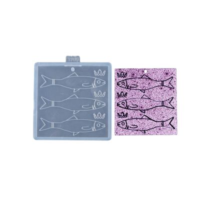 Cute Fish Silicone Mold Epoxy Resin Crafting Mold for DIY Key Chain, Charms, Pendant, Necklace, Jewelry Making, Chocolate Candy Mold for Cake Decoration