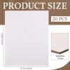 20 Pcs Book Board, Binders Board Chipboard Designer Bookboard Kraft Heavy Duty Chipboard Sheets Bookbinding Supplies for Book Binding Cover (White,7 x 5 Inch 50pt) view 2