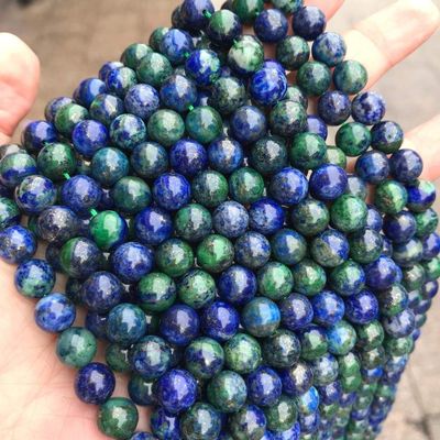 4/6/8/10/12mm Natural Lapis Stone Beads DIY Round Loose Stone Beads for Jewelry Making Bracelet Accessories - (Item Diameter: 12mm One Strand)