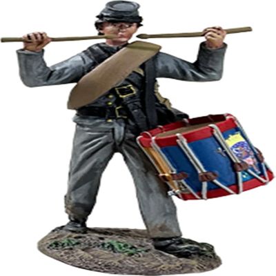 W. Britain American Civil War 31446 Confederate Infantry Drummer Marching 1:30 Scale Metal