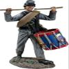 W. Britain American Civil War 31446 Confederate Infantry Drummer Marching 1:30 Scale Metal view 1