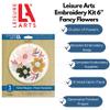 LEISURE ARTS Embroidery Kit 6" Fancy Flowers - Embroidery Kit for Beginners and Adults, Cross Stitch Kits with Patterns, DIY Starter Set for Seasonal Craft Projects view 2
