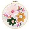 LEISURE ARTS Embroidery Kit 6" Fancy Flowers - Embroidery Kit for Beginners and Adults, Cross Stitch Kits with Patterns, DIY Starter Set for Seasonal Craft Projects view 3