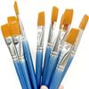 20pcs 1 inch Flat Paint Brush Set,Large Artist Acrylic Paint Brushes Nylon Hair Wood Handle for Acrylic Watercolor Oil Canvas Gouache Face Body Painting Classroom Craft Big Paint Brushes view 3
