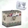 Goronwyfloyd Retro Boho Paw Pattern Sewing Machine Cover with Side Pocket Scratch Resistant and Dustproof Cover Universal for Singer and Brother Sewing Machine view 3