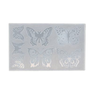 Unahtinr Resin Jewelry Mold,Keychain Resin Mold Butterfly-Silicone Mold for Resin Pendants Keychain,Earrings,Jewelry Making