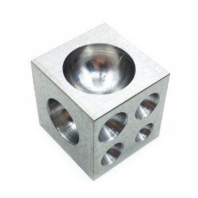 Unahtinr Square Mandrel High-Carbon Steel Dapping Doming Block Metalworking Tool Silver Jewelry Making Steel Doming Punch