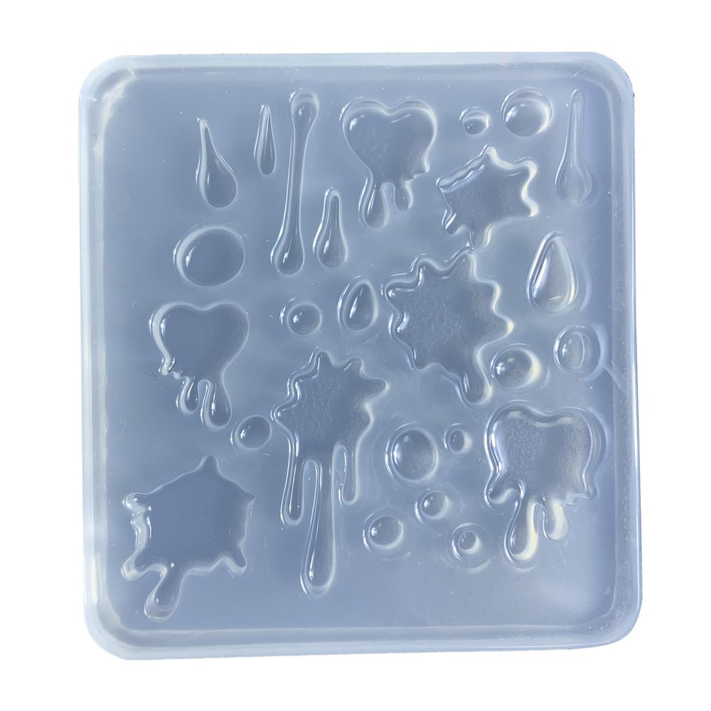 Unahtinr Small Water Droplet Resin Casting Mold - Silicone Material, Flexible & Heat Resistant - Keychain, Pendant & Jewelry Mold