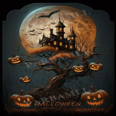 Vintage Pumpkin House Diamond Painting, Fun DIY Interaction Craft Digital Painting for Adults and Children, Suitable for Bathroom Decor Bedroom Decor Or Gift for Friends (12X16Inch)