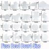 Yowamho 20PCS 5mm Fuse Bead Board - 20pcs Different Shapes Patterns, Fuse Beads Pegboards is Suitable for Children's DIY Crafts. view 2