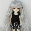 JD098 Full Sizes Long Fairly Sobazu Synthetic Mohair BJD Doll Wigs (4-5inch, Grey) view 1