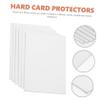 EXCEART 30pcs Blank Card Stock Thick White Cardboard Protectors for Game Cards and Friction-resistant -term Use view 4