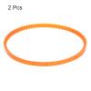 HARFINGTON 2pcs MB Series Standard Sewing Machine Belts MB370 Motor Triangle V-Belt with Single Tooth for Old Fashioned Household Electric Sewing Machine view 3