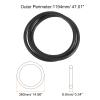 HARFINGTON Universal Sewing Machine Motor Stretch Belt 1194mm 47" Perimeter, 8.6mm Belt Thick for Sewing Machine Motor Seal Repair view 2