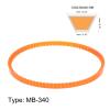 HARFINGTON 2pcs MB Series Standard Sewing Machine Belts MB340 Motor Triangle V-Belt with Single Tooth for Old Fashioned Household Electric Sewing Machine view 2