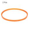 HARFINGTON 2pcs MB Series Standard Sewing Machine Belts MB340 Motor Triangle V-Belt with Single Tooth for Old Fashioned Household Electric Sewing Machine view 3