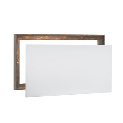 PIXY CANVAS Value Pack of 10x16 Stretched Canvas 3/4 (0.75) inch deep and Floater Frame for Your Paintings/Artwork/Wall Art/Wall Decor (Rusty Blue, 10 x 16 inch, Landscape)
