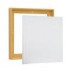 PIXY CANVAS Value Pack of 16x16 Stretched Canvas 3/4 (0.75) inch deep and Floater Frame for Your Paintings/Artwork/Wall Art/Wall Decor (Light Maple, 16 x 16 inch, Square) view 1