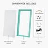 PIXY CANVAS Value Pack of 24x32 Stretched Canvas 3/4 (0.75) inch deep and Floater Frame for Your Paintings/Artwork/Wall Art/Wall Decor (Black, 24 x 32 inch, Landscape) view 3