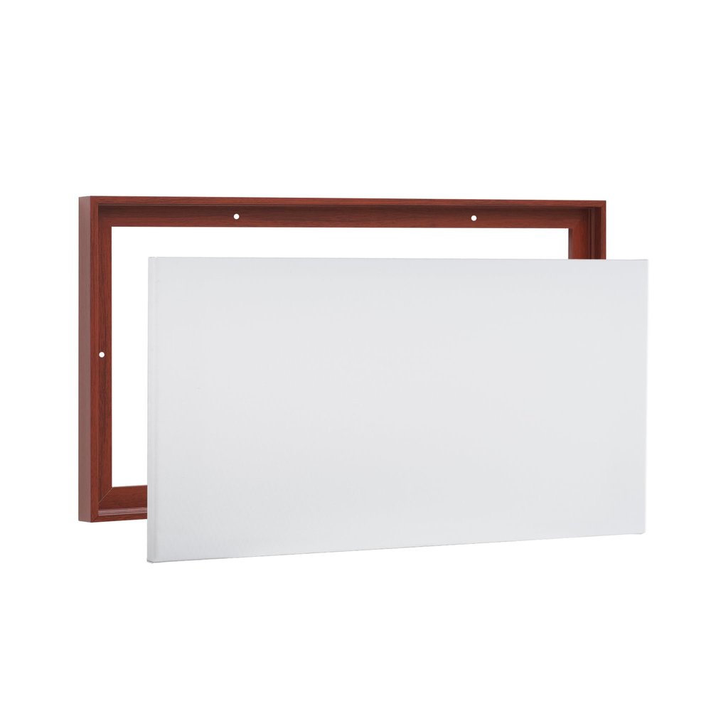 PIXY CANVAS Value Pack of 24x30 Stretched Canvas 3/4 (0.75) inch deep and Floater Frame for Your Paintings/Artwork/Wall Art/Wall Decor (Red Cherry, 24 x 30 inch, Landscape)