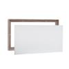 PIXY CANVAS Value Pack of 20x32 Stretched Canvas 3/4 (0.75) inch deep and Floater Frame for Your Paintings/Artwork/Wall Art/Wall Decor (Gray Oak, 20 x 32 inch, Landscape) view 1