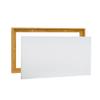 PIXY CANVAS Value Pack of 12x20 Stretched Canvas 3/4 (0.75) inch deep and Floater Frame for Your Paintings/Artwork/Wall Art/Wall Decor (Natural Oak, 12 x 20 inch, Landscape) view 1