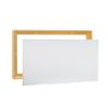 PIXY CANVAS Value Pack of 10x16 Stretched Canvas 3/4 (0.75) inch deep and Floater Frame for Your Paintings/Artwork/Wall Art/Wall Decor (Brass Gold, 10 x 16 inch, Landscape) view 1