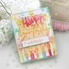Lapoo Words Cutting Die for Scrapbooking - Durable, Cut Stencils for DIY Scrapbook Photo Album Decorative Paper Card, Card Making Supplies Party Wedding Decorations (Happy Birthday 5.5 x 4.3 in) view 2