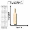 Unfinished Wood Wine Bottle Shape Craft up to 46" DIY 12" / 1/8" view 2