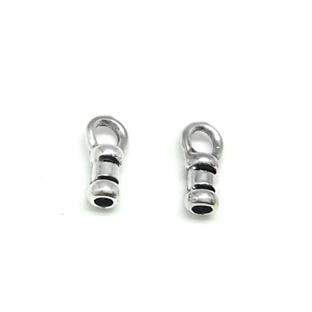 925 Sterling Silver Pendant Tray - 12 Pieces of 1.4mm Round Crown Bezel Settings with 1 Loop - Silver Bezels for Jewelry Making - Perfect for Pendants and Earrings