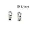 925 Sterling Silver Pendant Tray - 12 Pieces of 1.4mm Round Crown Bezel Settings with 1 Loop - Silver Bezels for Jewelry Making - Perfect for Pendants and Earrings view 2
