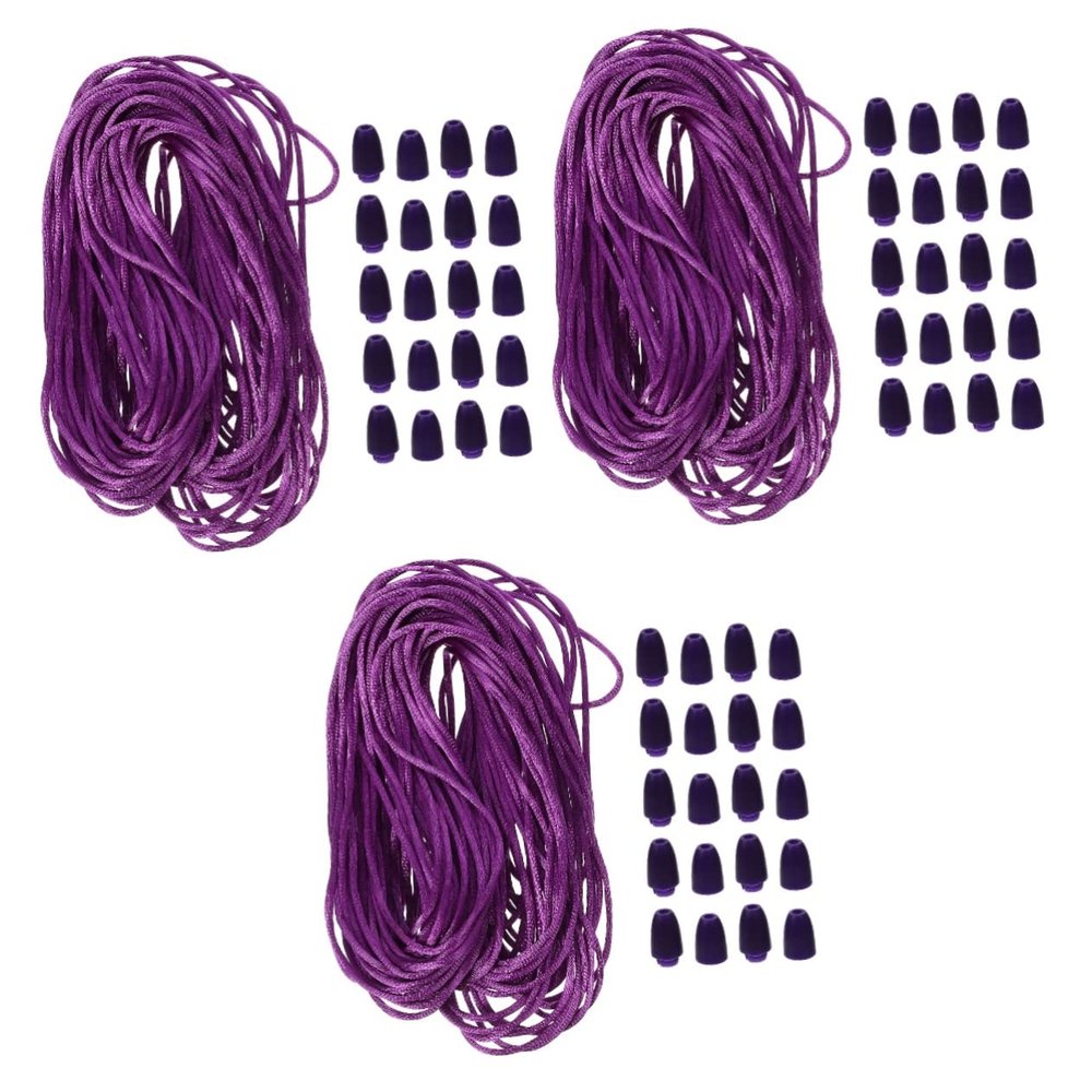 DOITOOL 3sets Bracelet Rope for Crafts Weaving Cord for Handicrafts Jewelry Making Beading Versatile Craft Material for Projects Easy to Cut