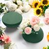 Frienda 24 Pack Floral Foam Round Large 7.5 x 3.7'' Dry Foam Half Ball Green Foam Circles Block DIY Flower Craft for Artificial Plant Floral Arrangement Supplies view 3