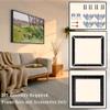 HUACANVAS Metal Floating Frame for Canvas Paintings,DIY Canvas Frames with 0.75"-0.9" Deep,Floater Frame for Art Prints Wall Decor(20"x20",Black) view 2
