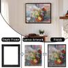 HUACANVAS Metal Floating Frame for Canvas Paintings,DIY Canvas Frames with 0.75"-0.9" Deep,Floater Frame for Art Prints Wall Decor(20"x20",Black) view 4