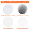 100 Sets 75mm/3inch Button Making Supplies, Pin Back Button Parts for Badge Maker Machine, Including Plastic Badge Pin Back Cover, Metal Covers,Blank Paper and Clear Plastic Film view 2