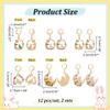 NBEADS 24 Pcs Cat Rabbit Stitch Markers, Flower Moon Enamel Crochet Stitch Marker 304 Stainless Steel Clasps Locking Stitch Marker for Knitting Weaving Sewing Jewelry Making view 2