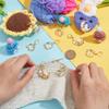 NBEADS 24 Pcs Cat Rabbit Stitch Markers, Flower Moon Enamel Crochet Stitch Marker 304 Stainless Steel Clasps Locking Stitch Marker for Knitting Weaving Sewing Jewelry Making view 3