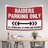 Tapastry'S Wall Hanging Raiders Parking Only Tapestry Funny House Decor Bar for Man Cave (Size : 100X150CM) view 3