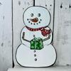 Snowman OR Pumpkin Stack Without stem, Reversible Shape, Fall Shape, Winter Shape, Unfinished Cutout, Build-A-Cross view 2